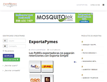 Tablet Screenshot of exportapymes.com